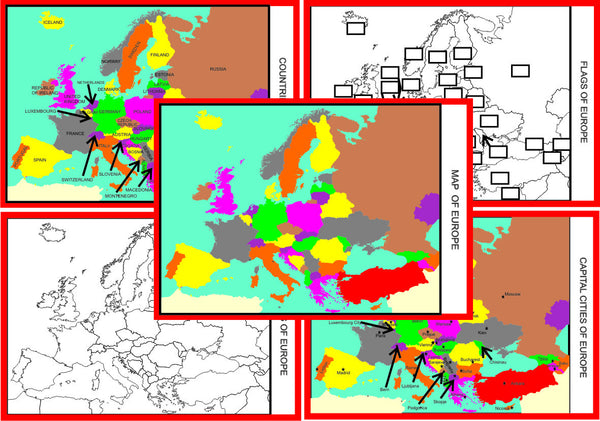 Flags of Europe - Montessori Geography - Preschool - Elementary  School::Appstore for Android