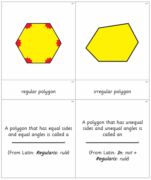 Bundle: Montessori Geometry Nomenclature Cards Set A, B, C, D, E, F, G, H